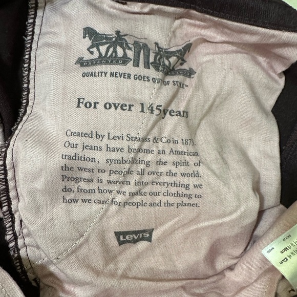 Levi’s casual polyester/viscose blend aubergine pants (L) - Picture 8 of 8